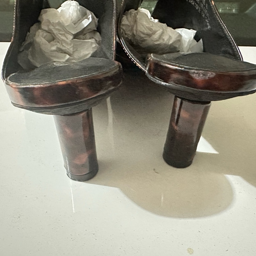 Jeffrey Campbell Tortoise Shell Mules - Picture 4 of 4